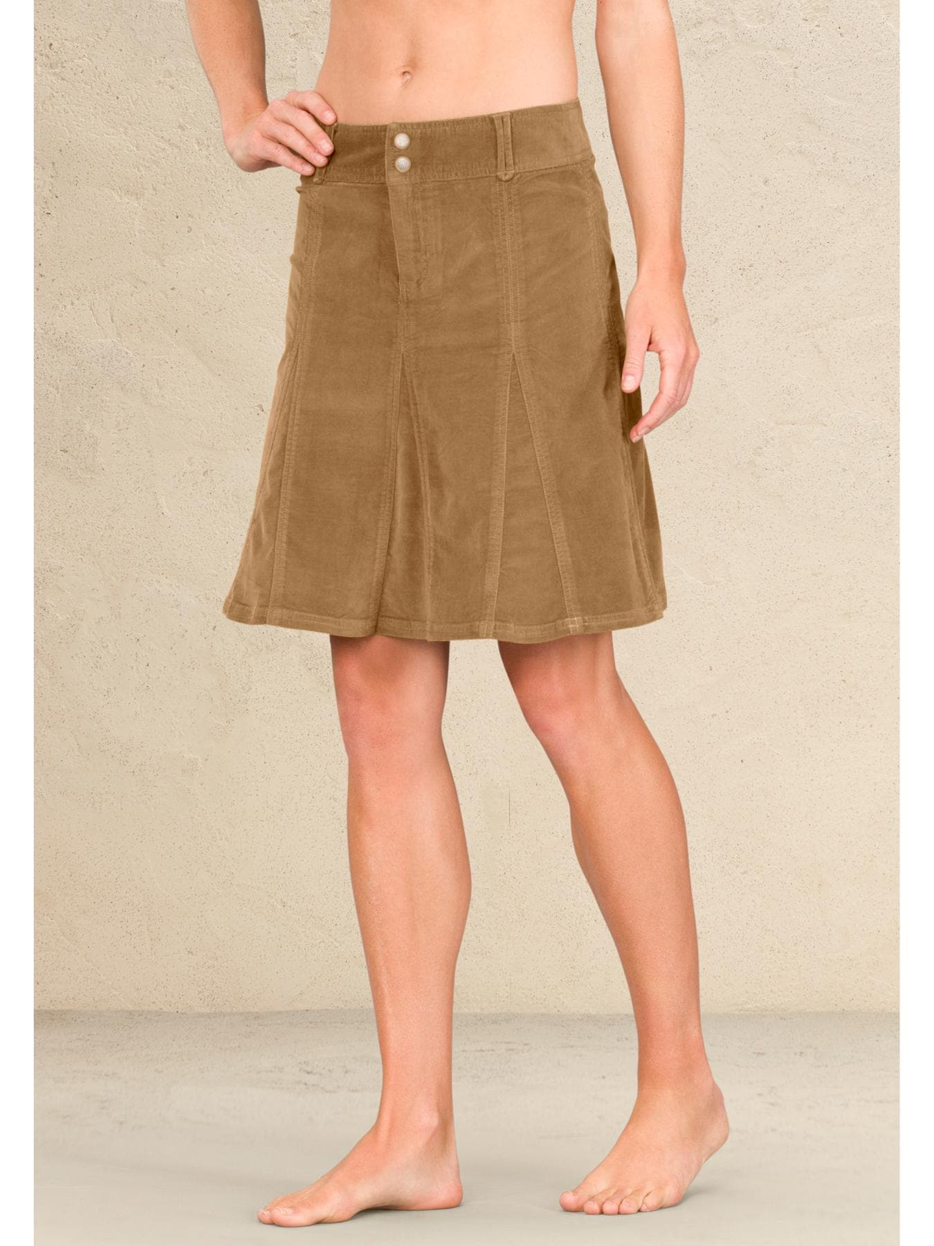 Cotton Spandex Corduroy Comfort Waist Skirt, Pull-On, 5-Pocket Styling -  Chadwicks Timeless Classics