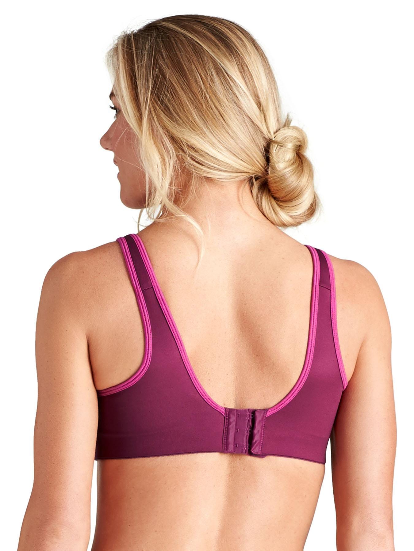 Moving Comfort Fiona Sports Bra Cotton Red Orange White Space Dyed