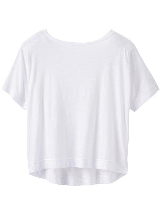 1 of 8 showing, with the color White of product Crop Tee