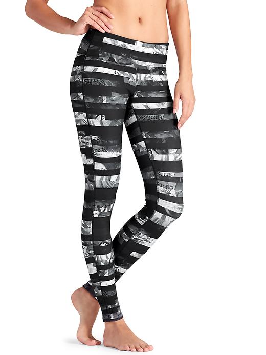 1 of 8 showing, with the color Black of product Floral Flow Chaturanga™ Tight