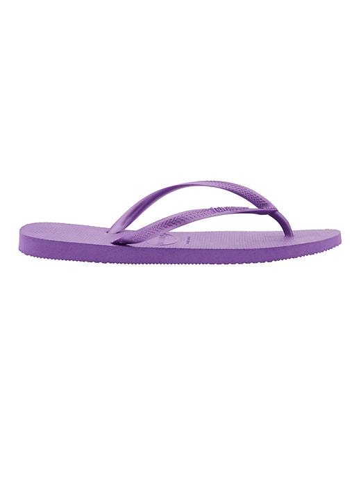 View large product image 1 of 3. Slim Solid Flip-Flops by Havaianas