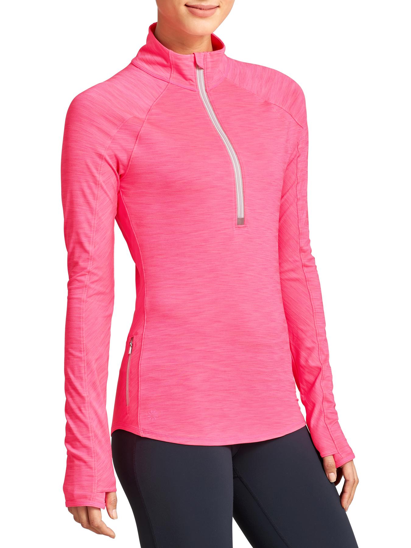 Athleta run free half zip sale