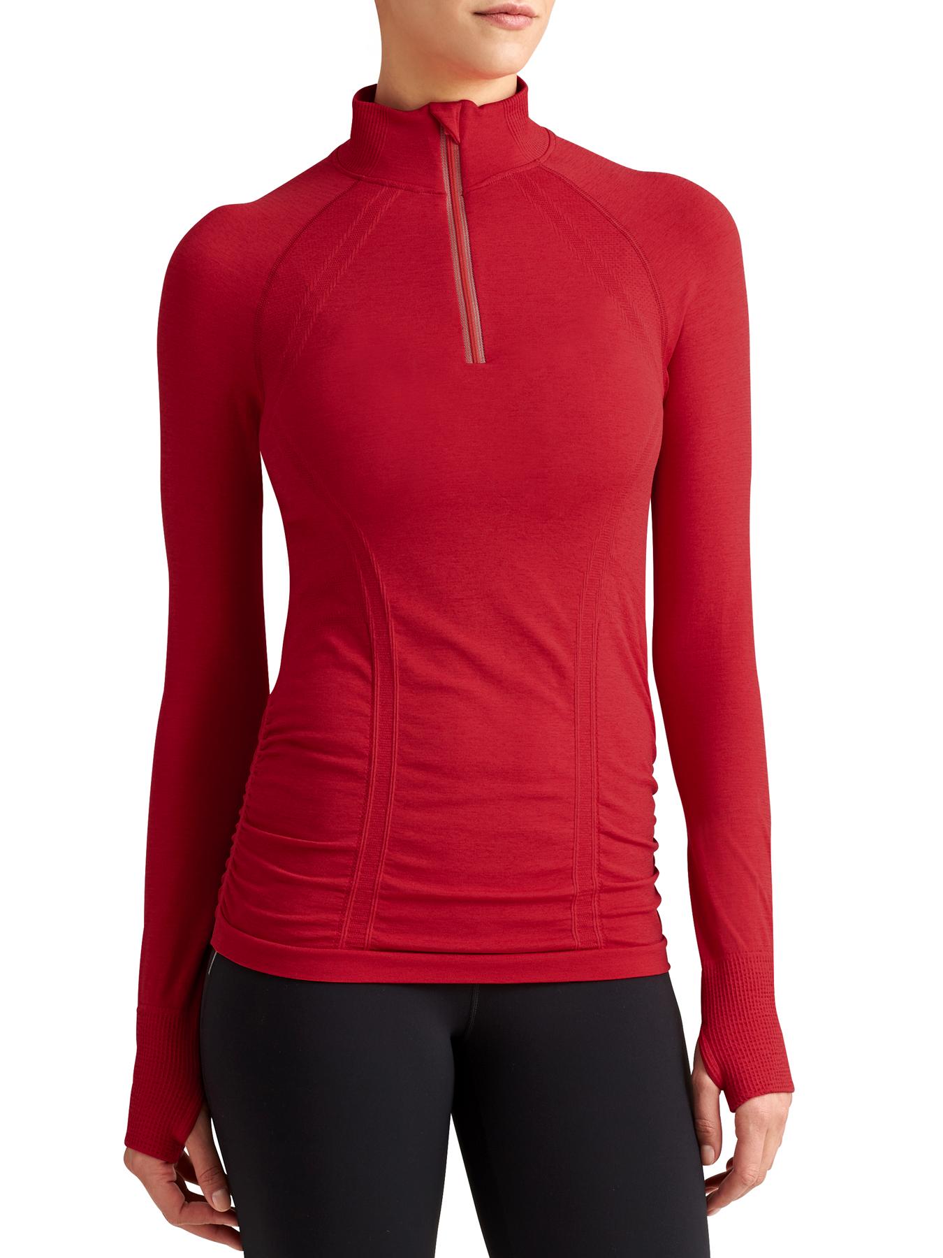 Athleta run free half on sale zip