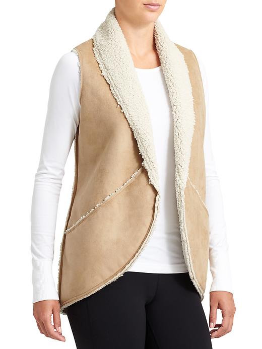 View large product image 1 of 2. Shearling Wrap Vest