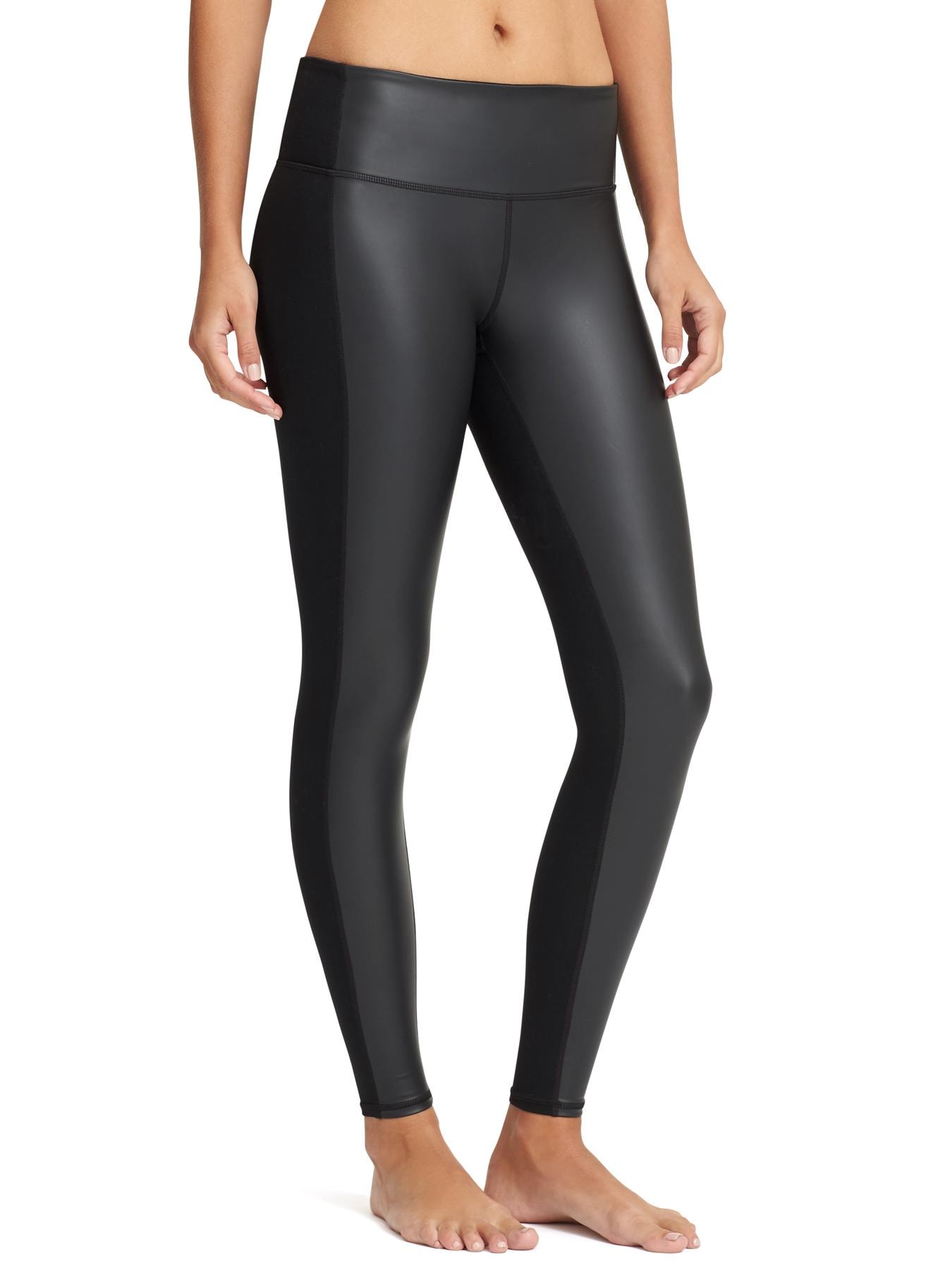 Athleta Faux Leather Gleam Tight 2.0 Leggings in Black Size medium - $36 -  From Michaela