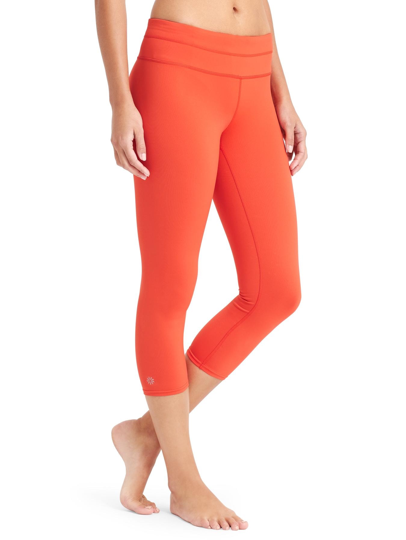 Athleta, Pants & Jumpsuits, Athleta Womens Aura Sonar Capri Red Leggings  83070 Size Large Euc