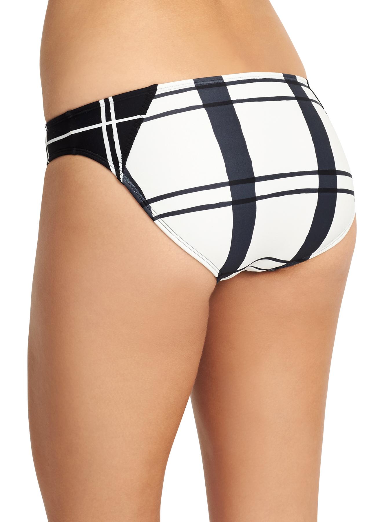 Bas De Bikini Athleta Ripple Ebb Tide – Noir/gris/marron, Taille M, Neuf Avec étiquettes