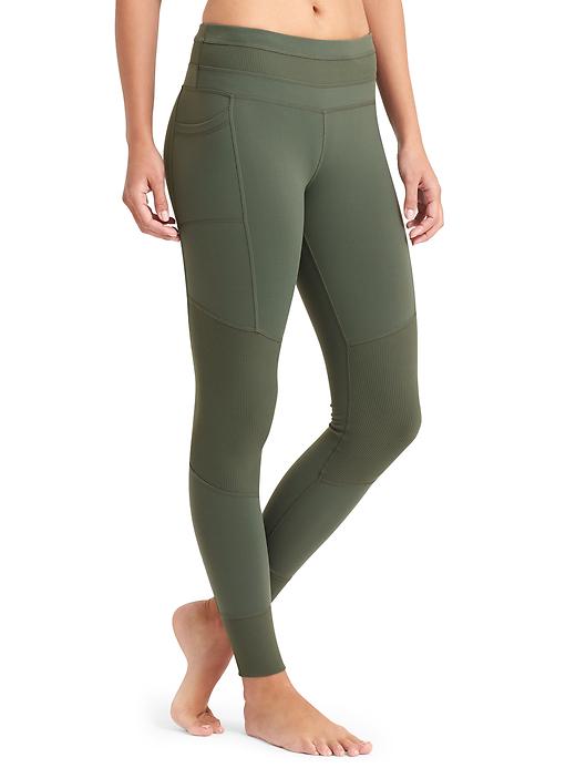 1 of 8 showing, with the color Jasper Green of product Excursion Tight
