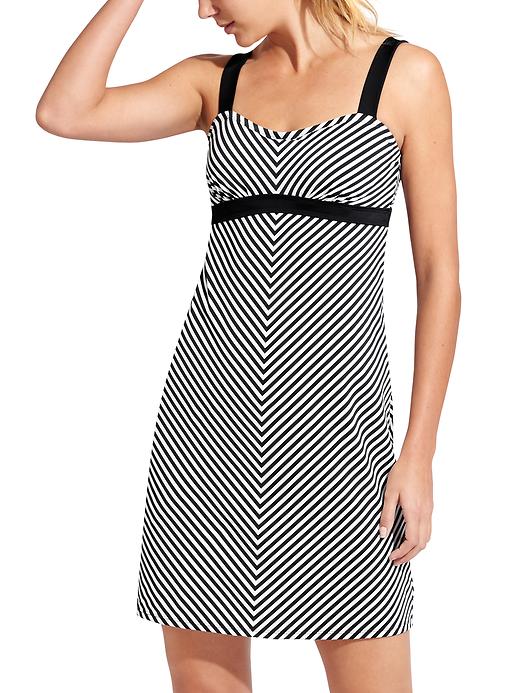 View large product image 1 of 2. Stripe Pura Swim Dress