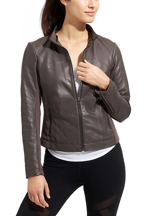 Cityview Leather Jacket | Athleta