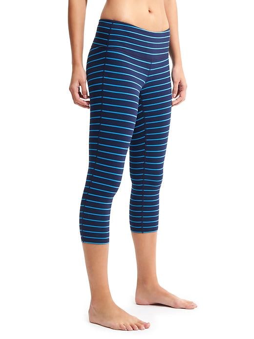 1 of 8 showing, with the color Navy/Flash Blue of product Stripes Chaturanga™ Capri