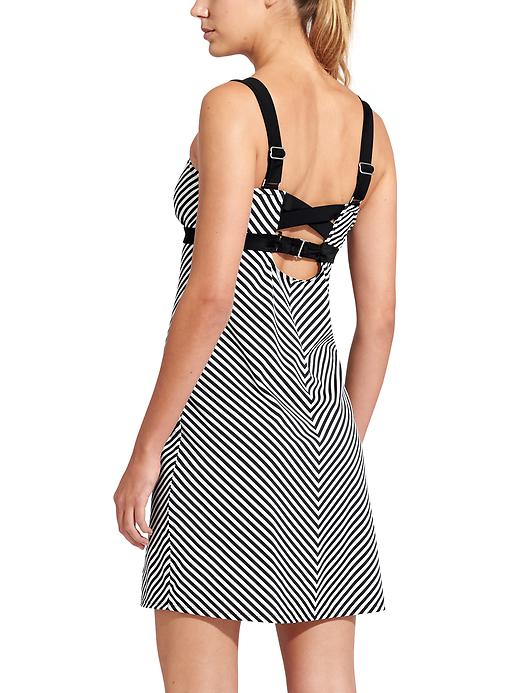 View large product image 2 of 2. Stripe Pura Swim Dress
