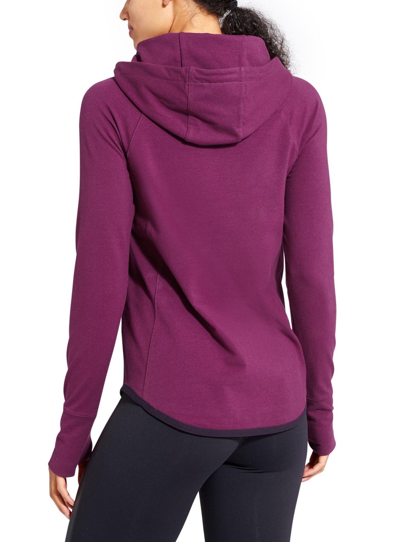 ATHLETA Sentry Hoodie Sweatshirt California retailer Plum Lightweight French Terry