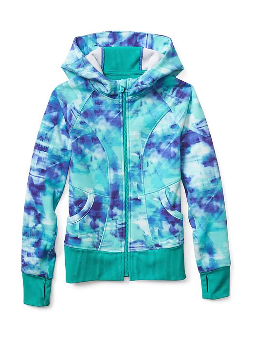 View large product image 1 of 3. Athleta Girl Printed Hangout Hoodie