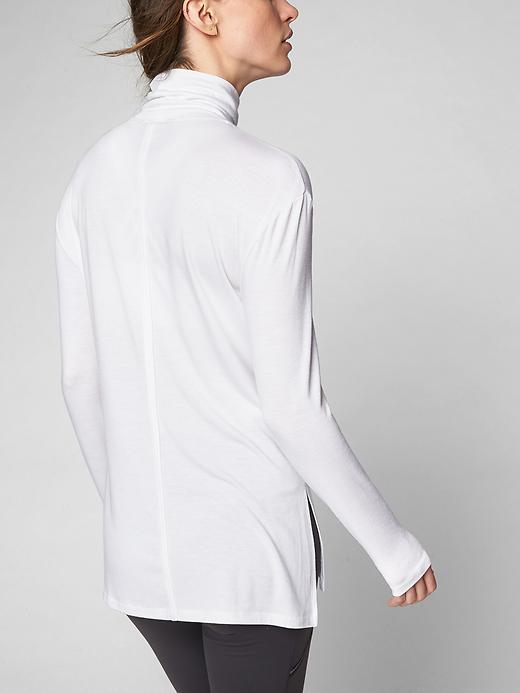 View large product image 2 of 2. Threadlight Layering T-Neck Long Sleeve