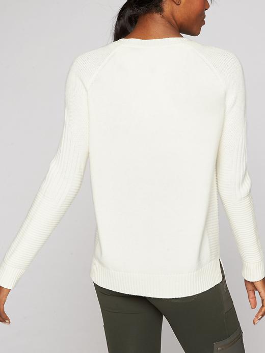 View large product image 2 of 3. Wool Cashmere Textured Sweater
