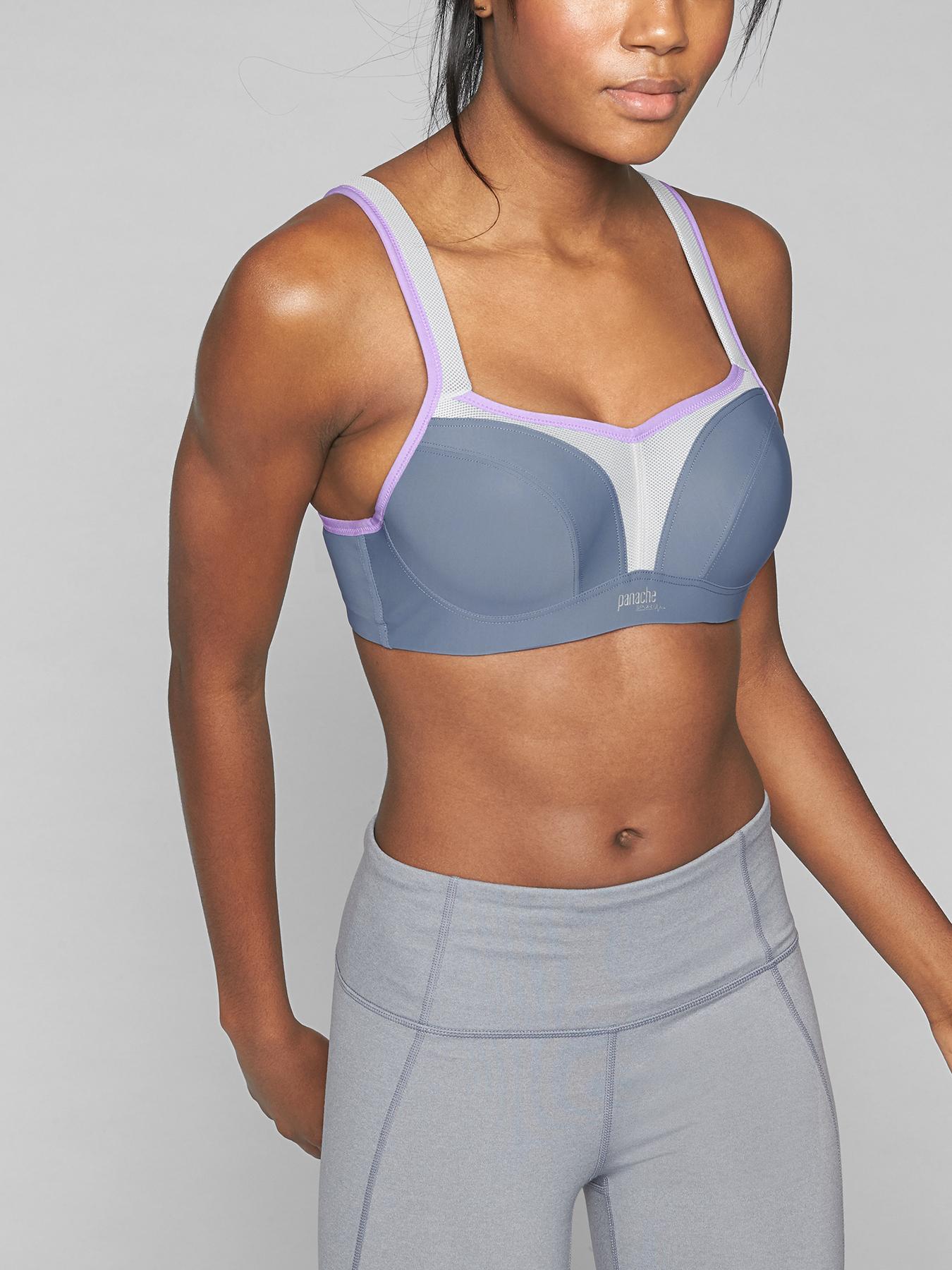 Body Up Intensity High Impact Underwire Sports Bra 38DD, Grey Marle at   Women's Clothing store