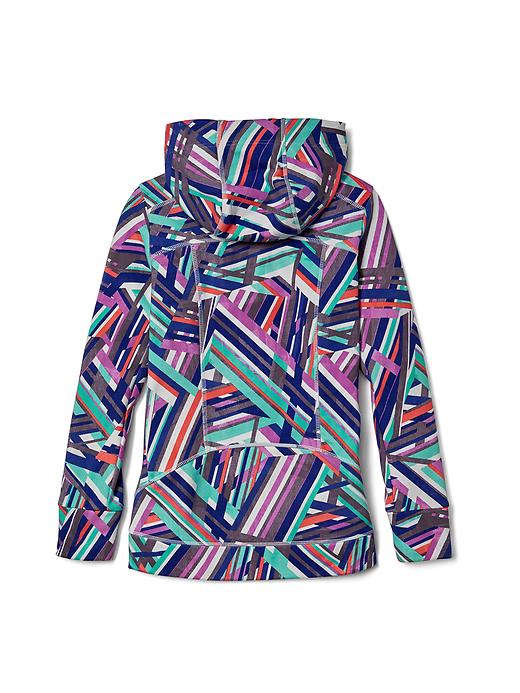 View large product image 2 of 2. Athleta Girl Printed Warm Up Hoodie