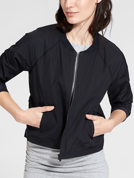 View large product image 1 of 1. Side Zip Bomber