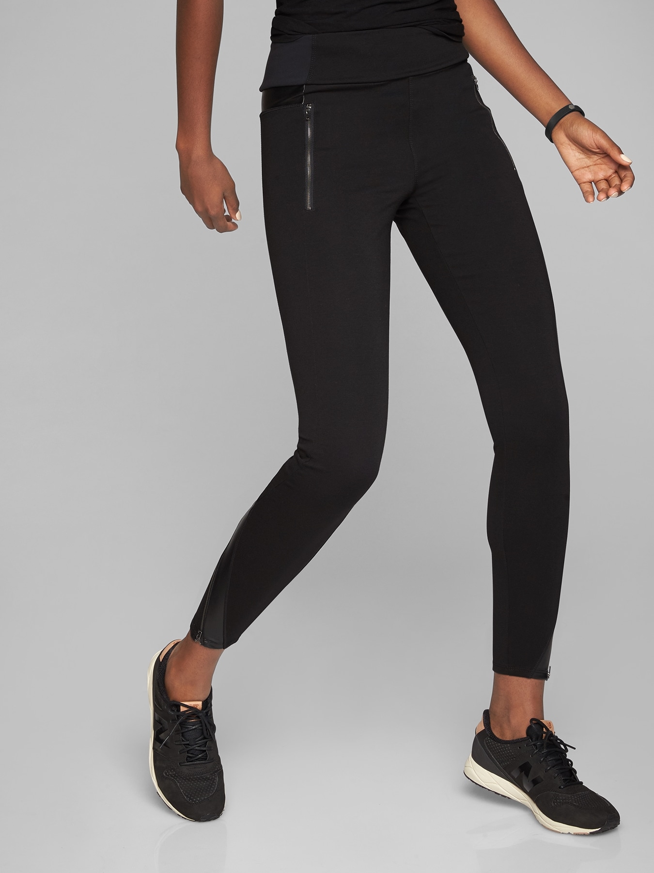 Athleta Ponte Classic Pant in Black Women's NWT Size 0 color Black