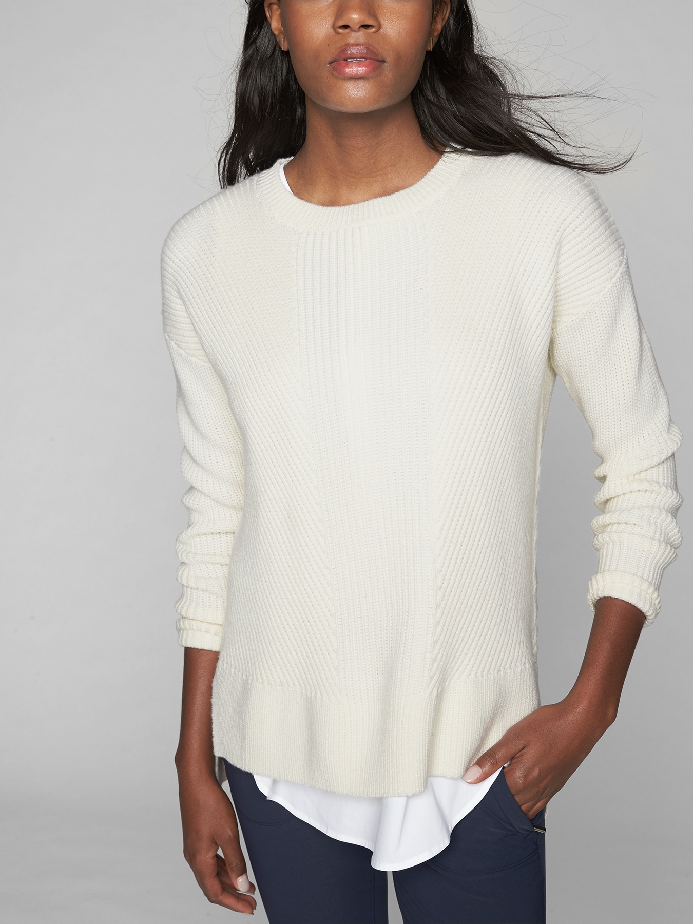 Merino wool shop tunic sweater