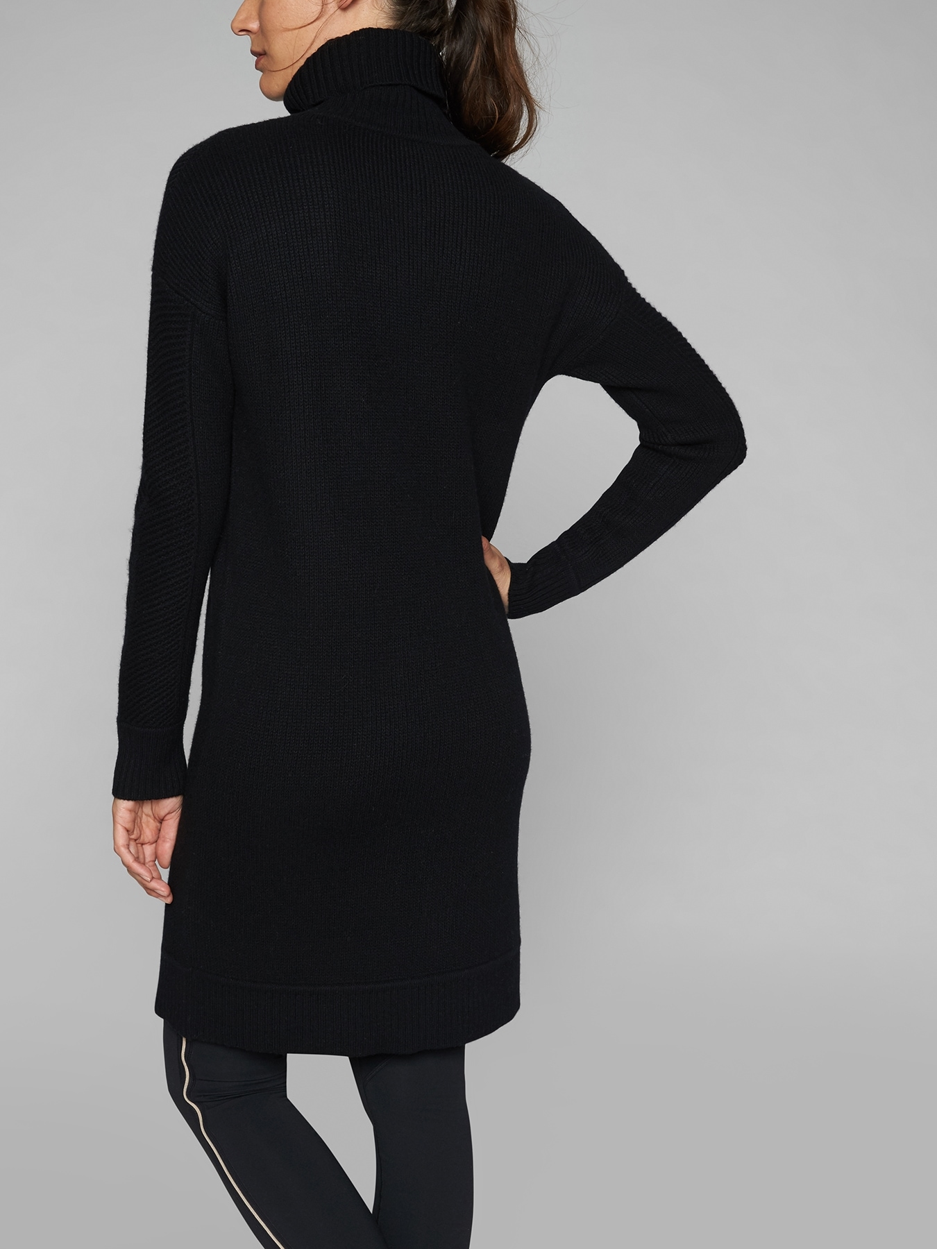 Gap funnel neck hot sale sweatshirt dress