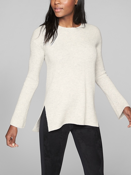 Wool Cashmere Bell Sleeve Sweater