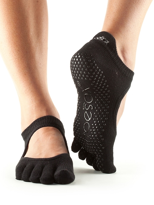 View large product image 1 of 1. Grip Full Toe Ballerina by Toesox&#174