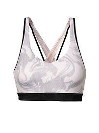 View large product image 3 of 3. Pink Marble Print Transcendence Bra