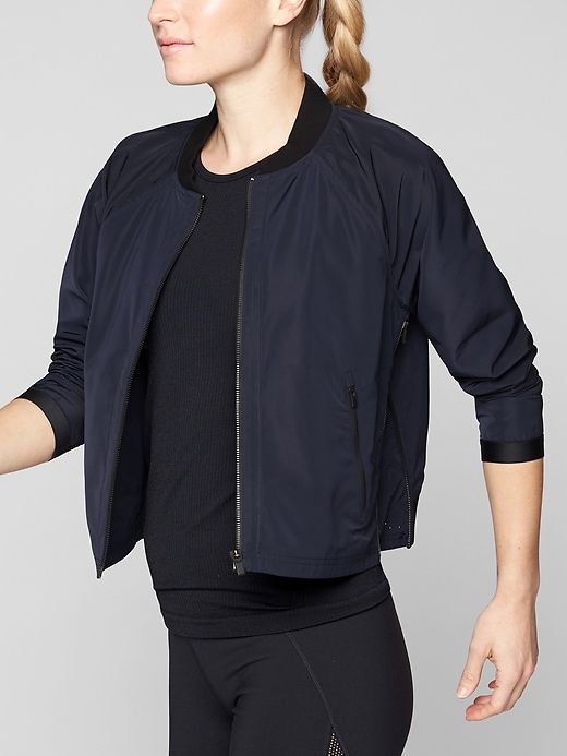 View large product image 1 of 3. Side Zip Bomber