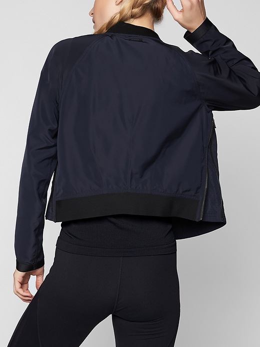 View large product image 2 of 3. Side Zip Bomber