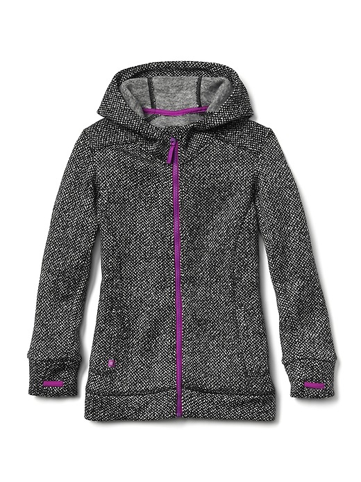 View large product image 1 of 2. Athleta Girl Texture Warm Up Hoodie