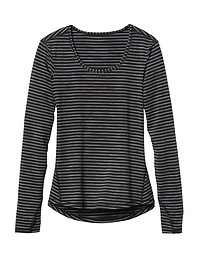 View large product image 3 of 3. Heather Stripe Chi Top