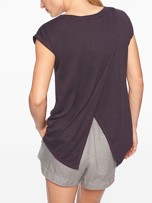 View large product image 1 of 2. Breezy Crossback Tee