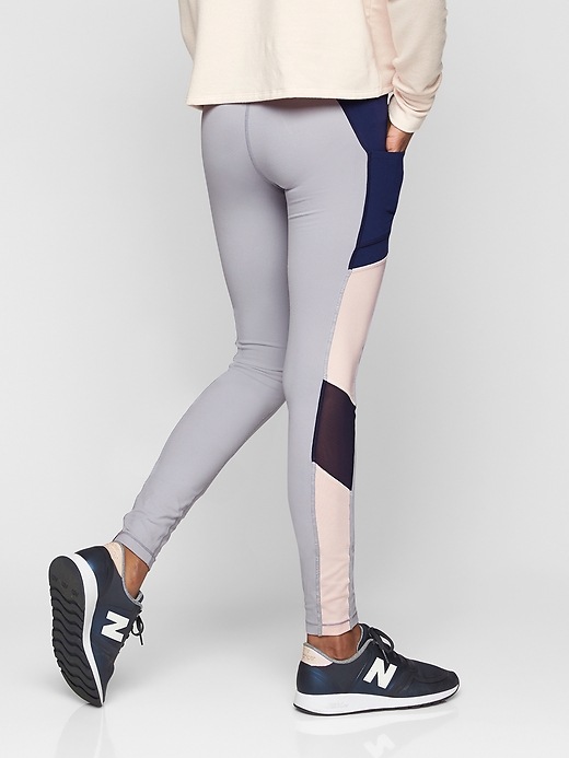 View large product image 2 of 3. Athleta Girl Colorblock Pocket Tight