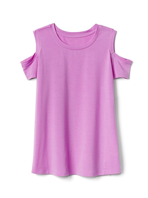 View large product image 1 of 2. Athleta Girl Cold Shoulder Tee