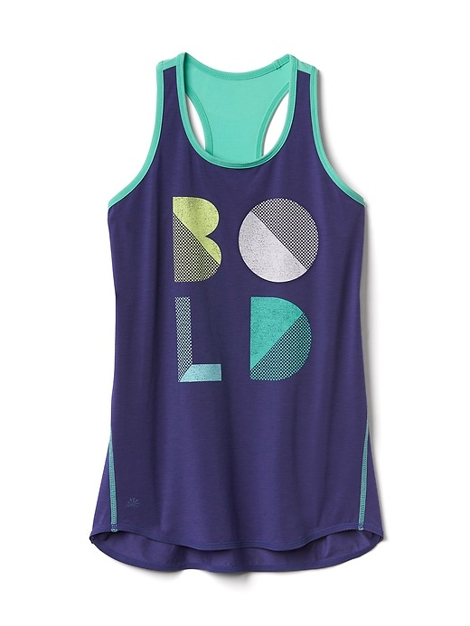 View large product image 1 of 1. Athleta Girl Graphic Chi Rules Tank