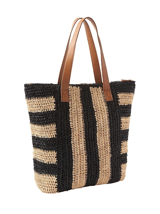 View large product image 1 of 3. Straw Tote
