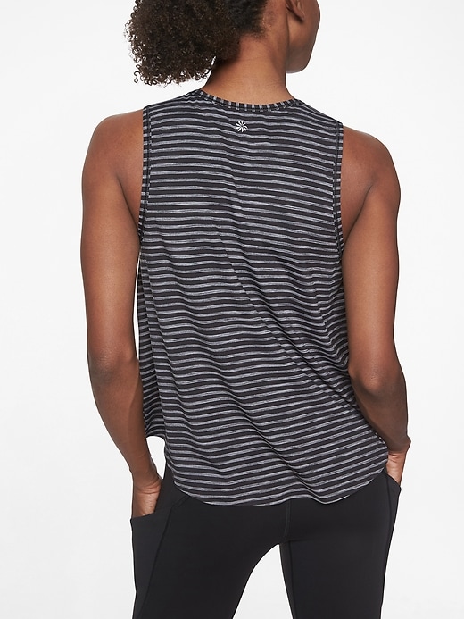 View large product image 2 of 2. Chi Striped Muscle Tank