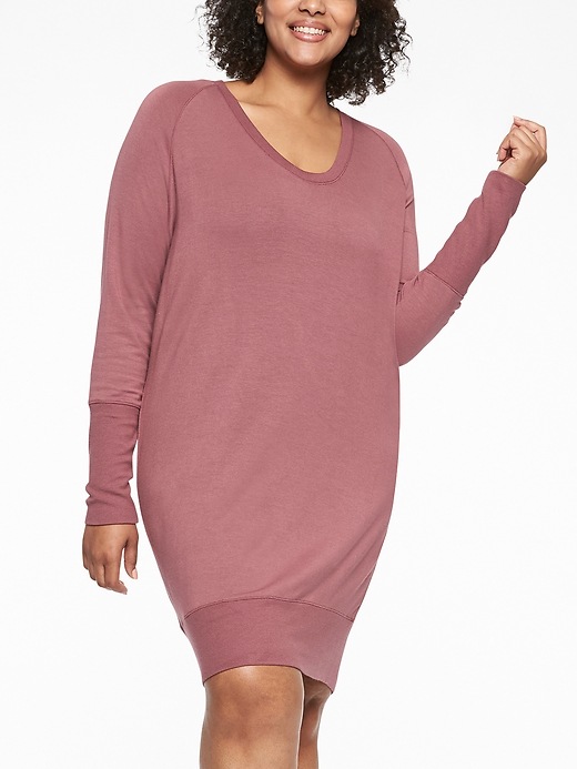 Image number 3 showing, Nirvana V&#045Neck Sweatshirt Dress
