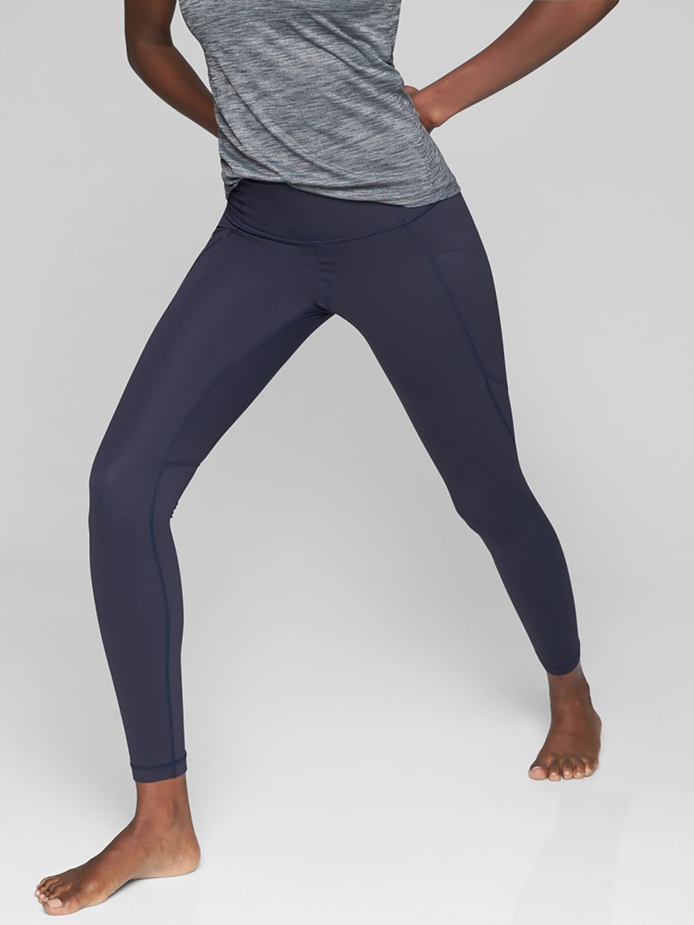 Athleta, Pants & Jumpsuits, Athleta Leggings Xs Green Floral High Rise  Salutation Stash Pocket Texture 78