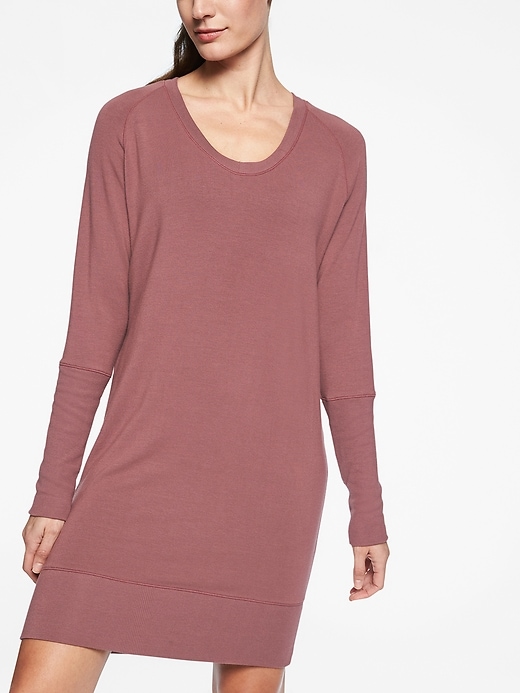 Image number 1 showing, Nirvana V&#045Neck Sweatshirt Dress