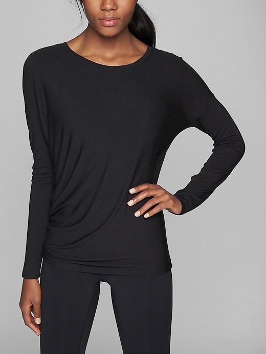 View large product image 1 of 1. Threadlight Asym Relaxed Long Sleeve