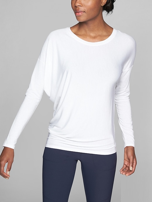 Image number 1 showing, Threadlight Asym Relaxed Long Sleeve