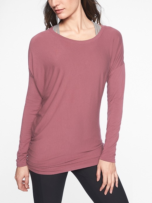 View large product image 1 of 1. Threadlight Asym Relaxed Long Sleeve
