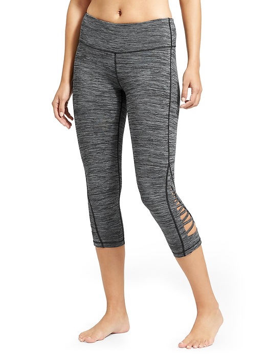 View large product image 1 of 3. Spacedye Criss Cross Chaturanga&#153 Capri