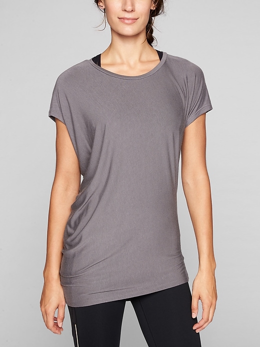 View large product image 1 of 1. Threadlight Asym Relaxed Tee