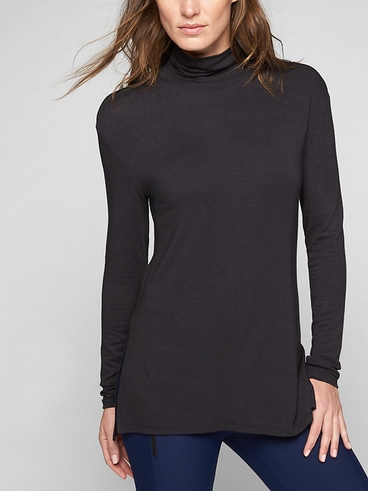 View large product image 1 of 2. Threadlight Layering T-Neck Long Sleeve