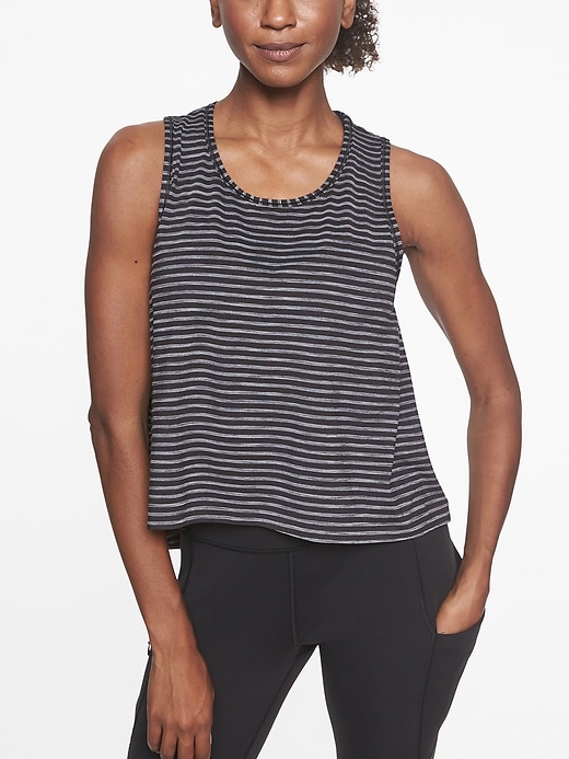 View large product image 1 of 2. Chi Striped Muscle Tank
