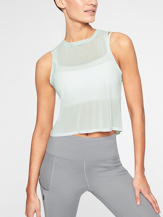 1 of 8 showing, with the color Spring Mint of product Micro Mesh Tank